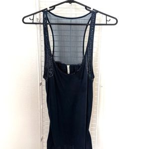 Dressy Lace Back Tank Top Sz LG